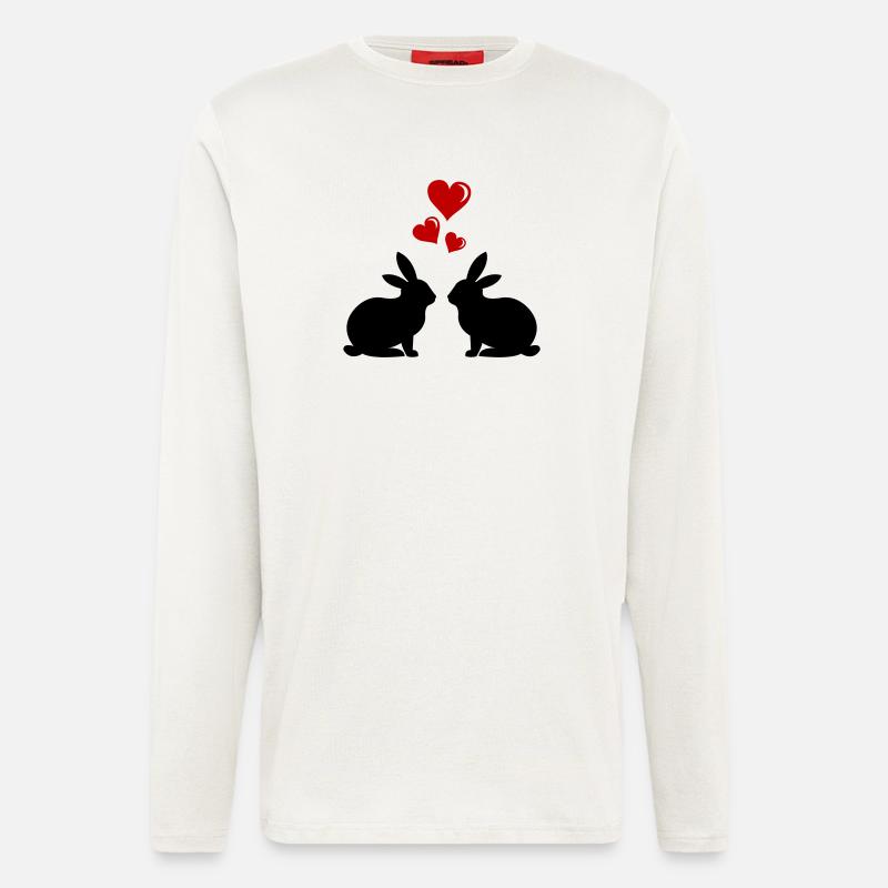 hasen_liebe - Langarmshirt - made by SPREAD  - OFF WHITE