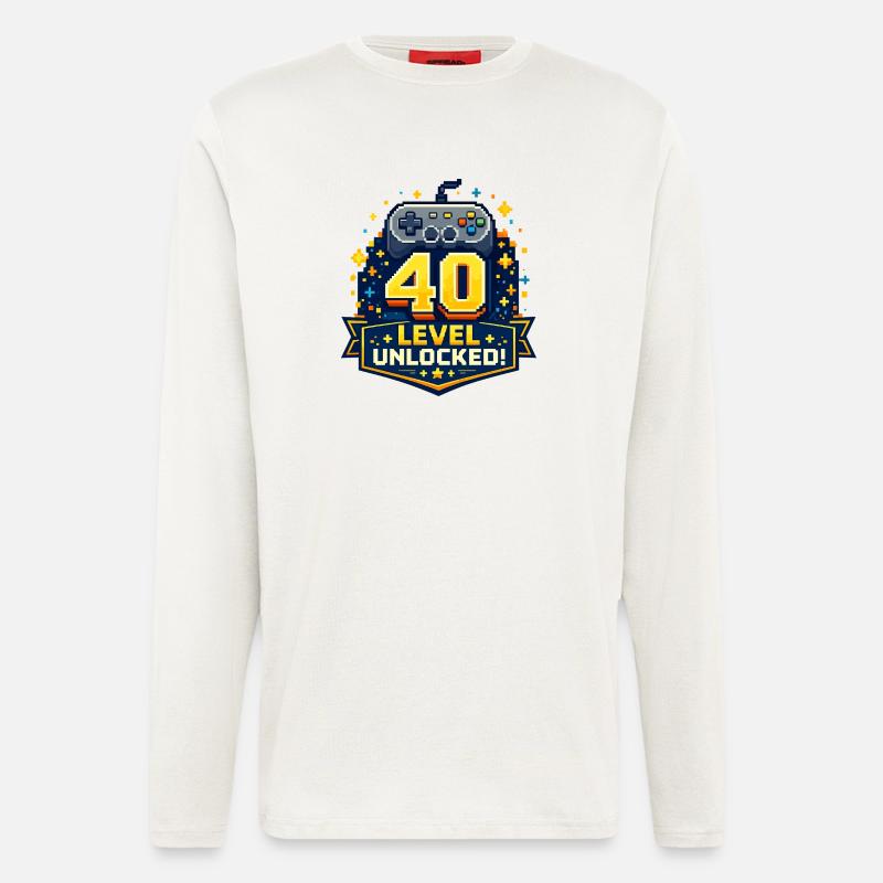 40 Level Unlocked Retro Controller - Longsleeve - made by SPREAD  - OFF WHITE