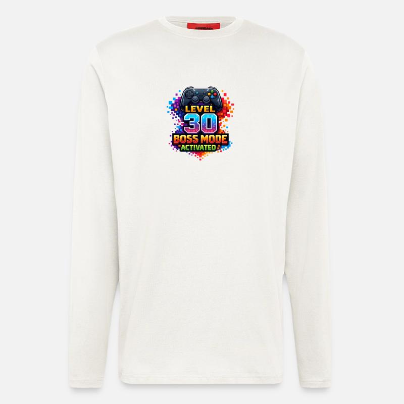 Level 30 Bossmodus Aktiviert - Langarmshirt - made by SPREAD  - OFF WHITE