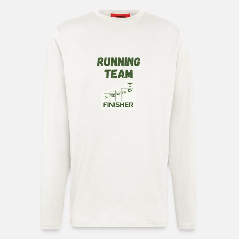 Running Team - Langarmshirt - made by SPREAD  - OFF WHITE
