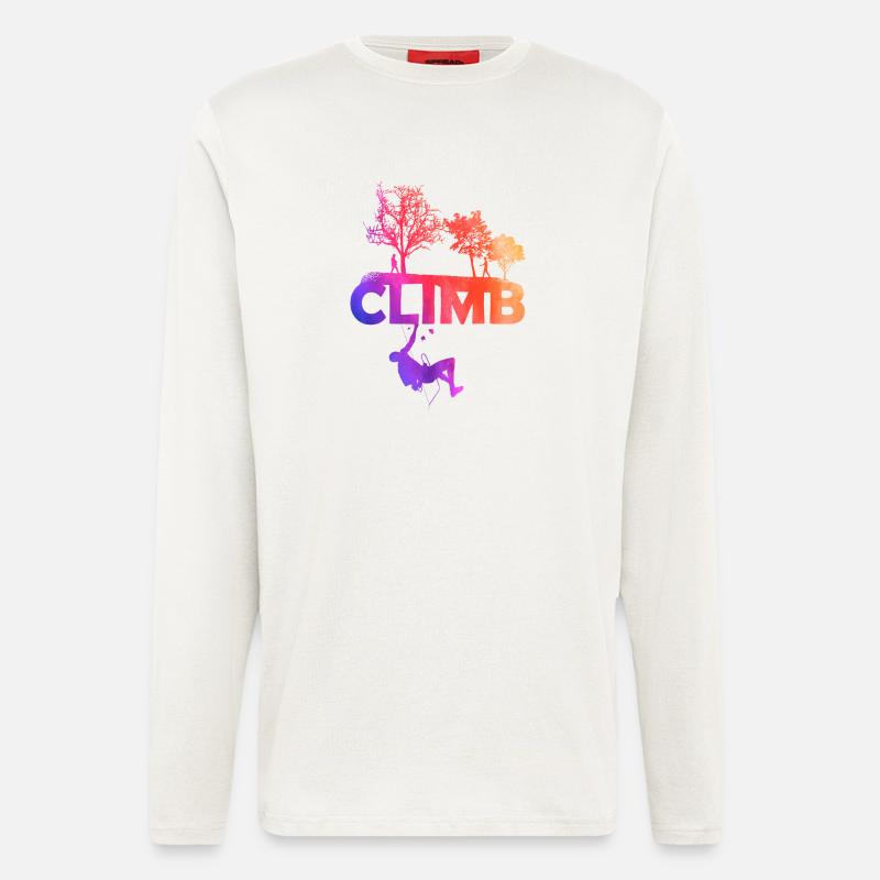 Climb Gradient Silhouette - Langarmshirt - made by SPREAD  - OFF WHITE