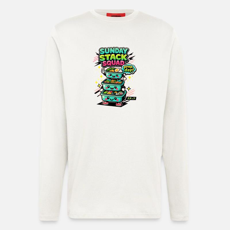 Sunday Stack | Meal Prep Crew - Longsleeve - made by SPREAD  - OFF WHITE