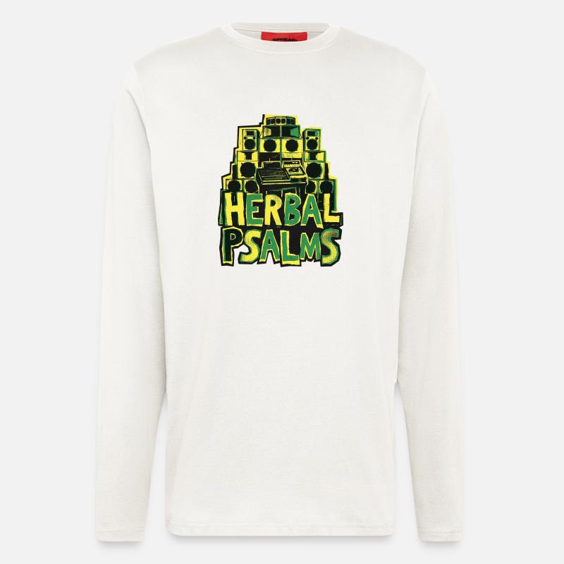Dub Reggae Herbal Psalms - Langarmshirt - made by SPREAD  - OFF WHITE