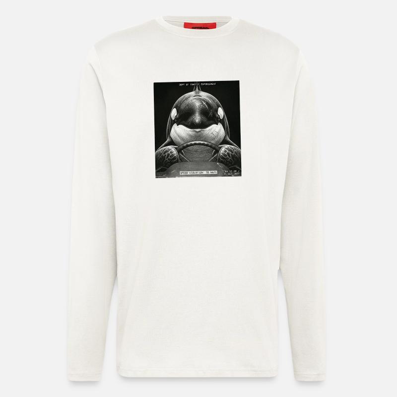 Fish Flashed - Longsleeve - made by SPREAD  - OFF WHITE