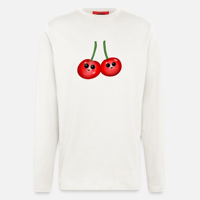 Fruits Cherry Cherries Fruit Fruit - Longsleeve - made by SPREAD  - OFF WHITE