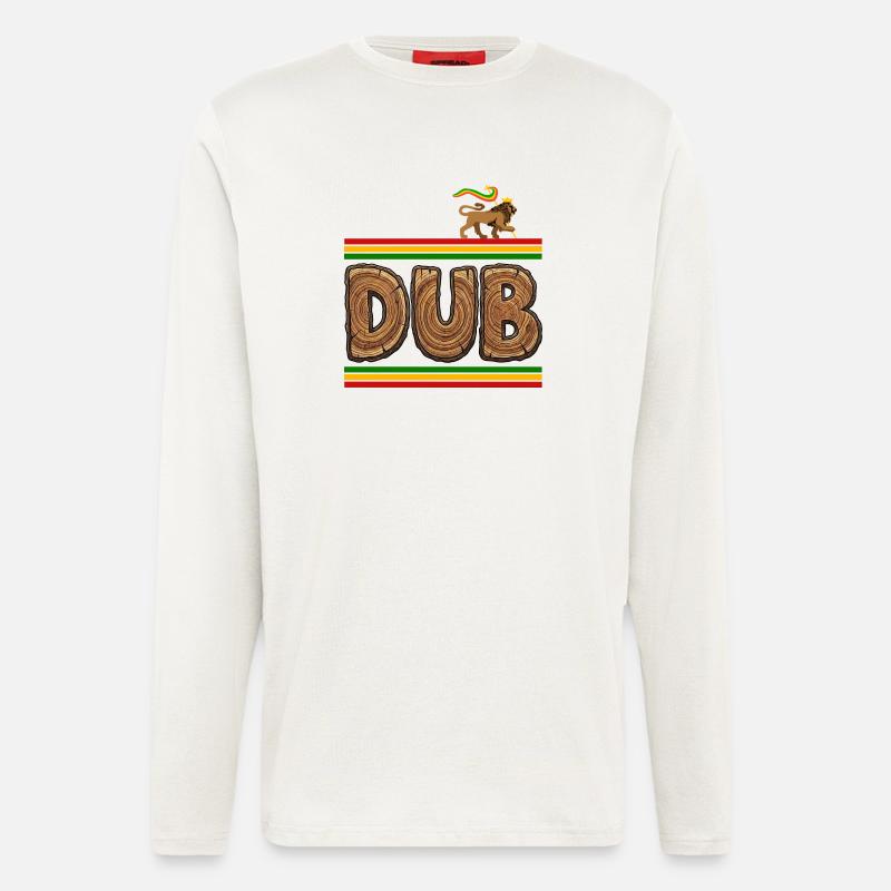 Dub Holz Reggae - Langarmshirt - made by SPREAD  - OFF WHITE