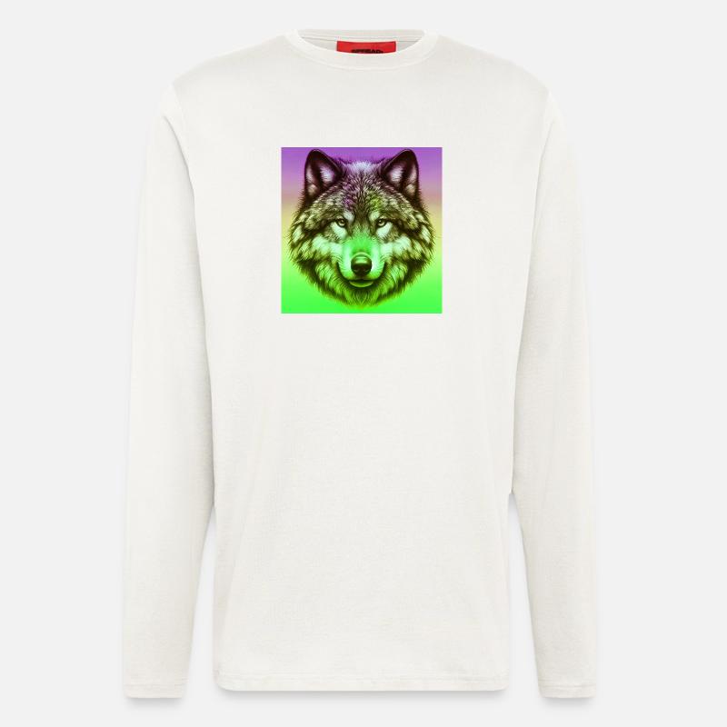 Wolf - Langarmshirt - made by SPREAD  - OFF WHITE
