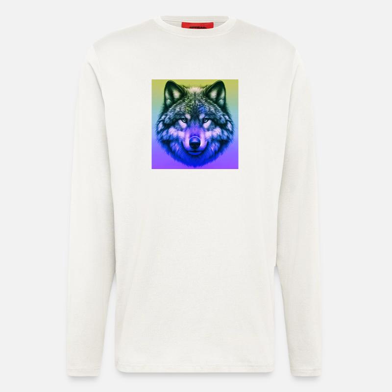 Wolf - Langarmshirt - made by SPREAD  - OFF WHITE