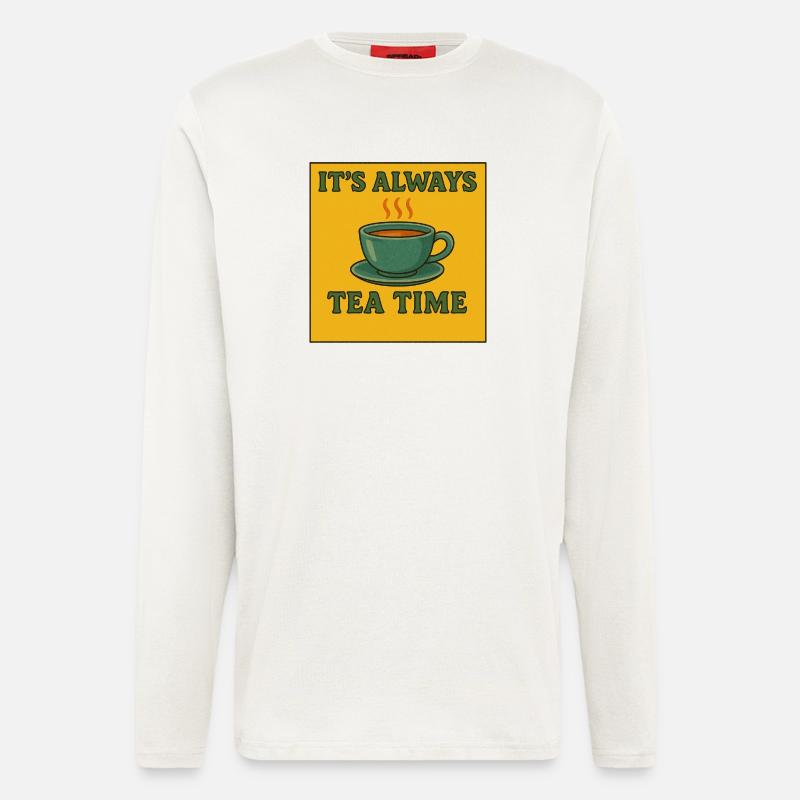 Always Tea Time Illustration - Longsleeve - made by SPREAD  - OFF WHITE