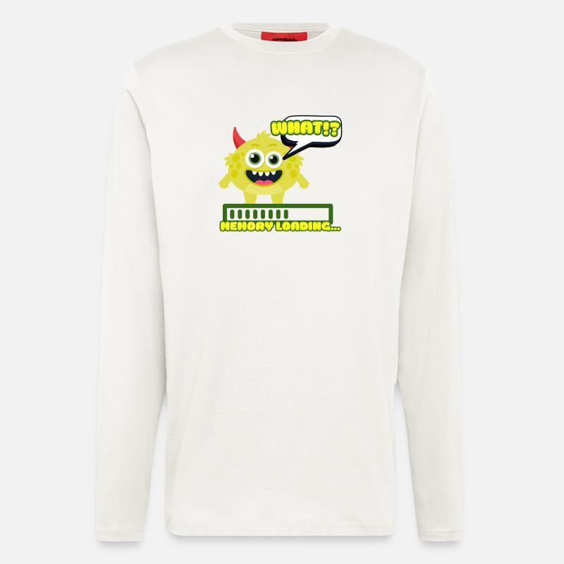 Memory Loading Monster Meme - Longsleeve - made by SPREAD  - OFF WHITE