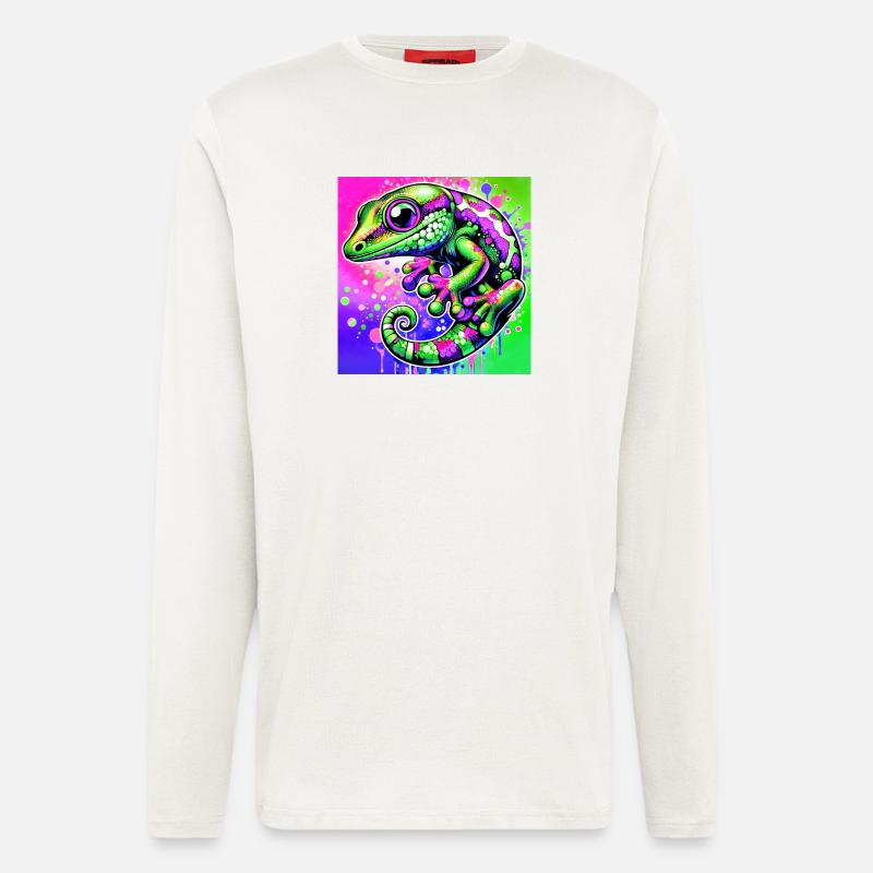Gecko - Langarmshirt - made by SPREAD  - OFF WHITE