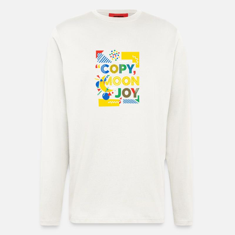 Mondfreude Pop-Art Farbexplosion - Langarmshirt - made by SPREAD - OFF WHITE