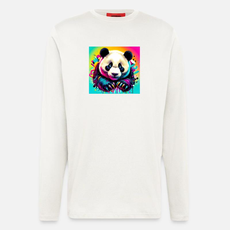 Panda - Langarmshirt - made by SPREAD  - OFF WHITE