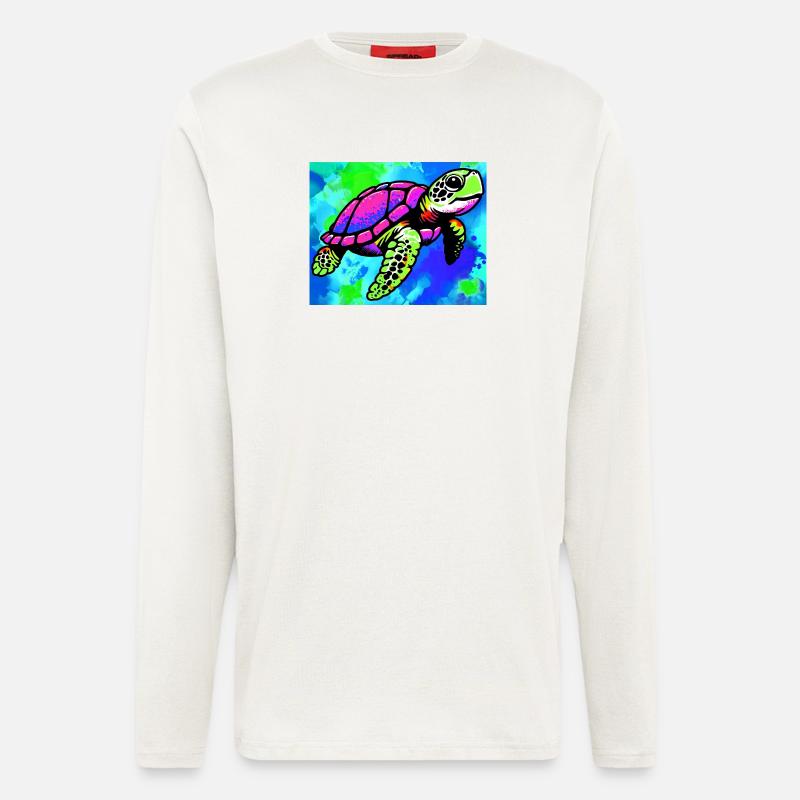 Schildkröte - Langarmshirt - made by SPREAD  - OFF WHITE