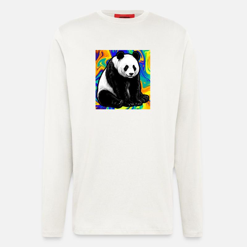 Panda - Langarmshirt - made by SPREAD  - OFF WHITE