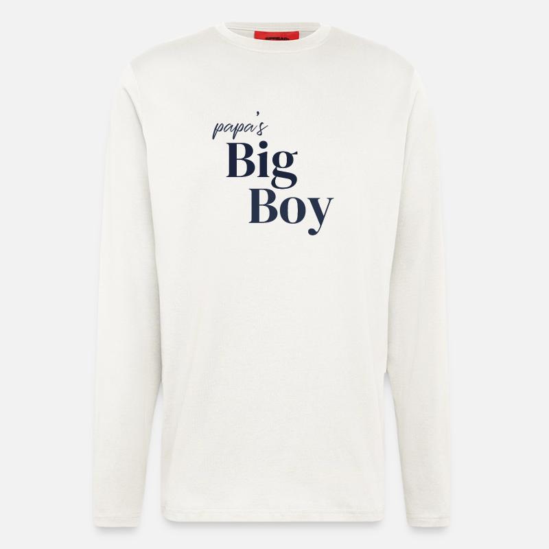 Papa‘s Big Boy - Langarmshirt - made by SPREAD  - OFF WHITE