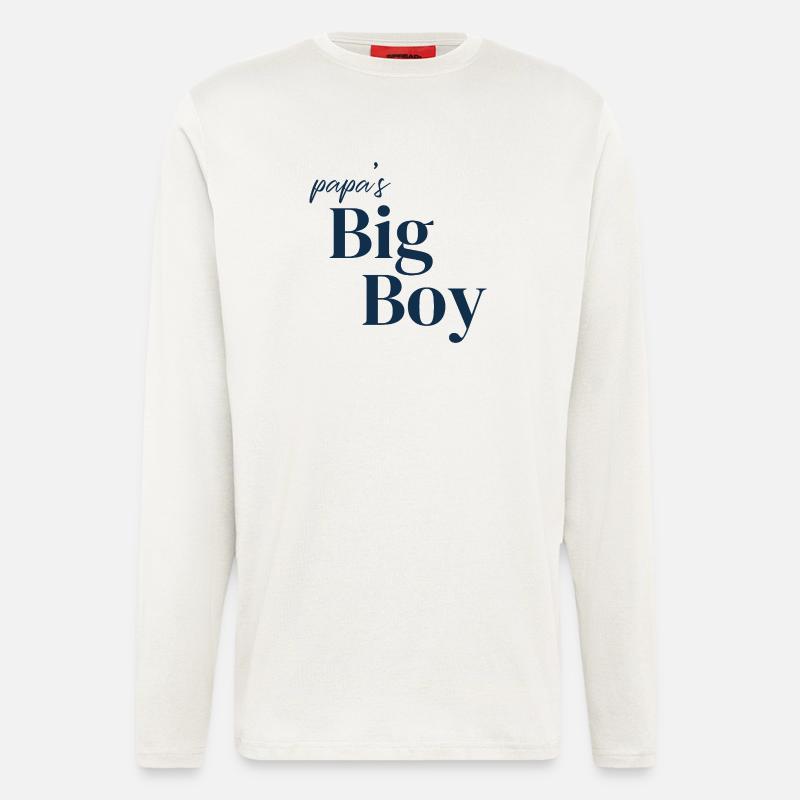 Papa's big boy - Langarmshirt - made by SPREAD  - OFF WHITE
