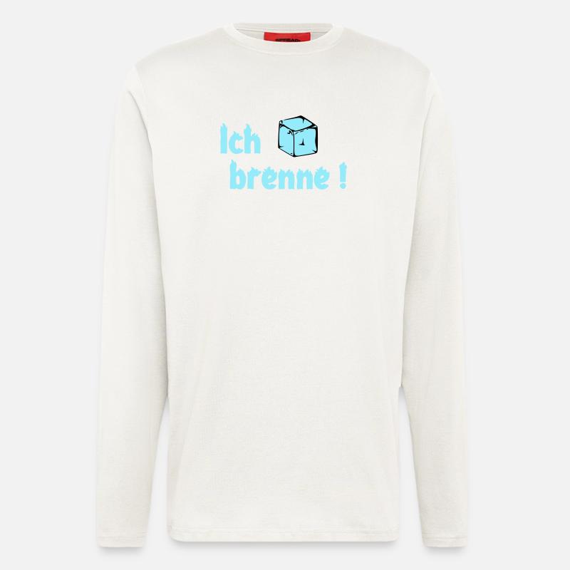 Ich brenne - Langarmshirt - made by SPREAD  - OFF WHITE