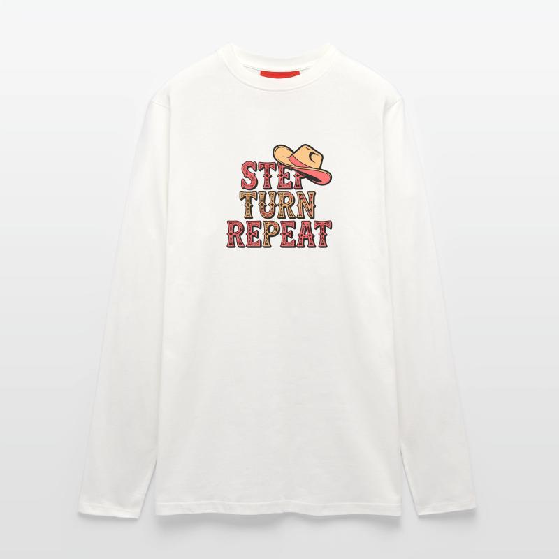 Line Dance Step Turn Repeat Langarmshirt - made by SPREAD 