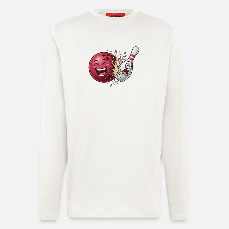 Bullet Cracker: Bowling Clash - Longsleeve - made by SPREAD  - OFF WHITE