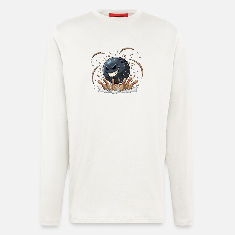 Kugelballer Bowling Chaos - Langarmshirt - made by SPREAD  - OFF WHITE