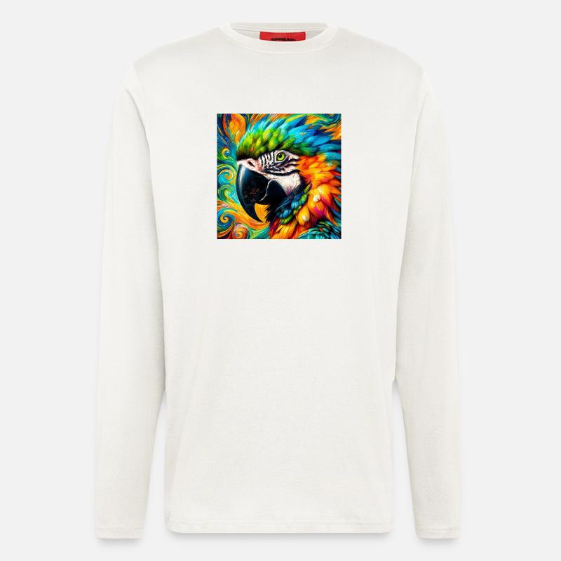parrot - Longsleeve - made by SPREAD  - OFF WHITE