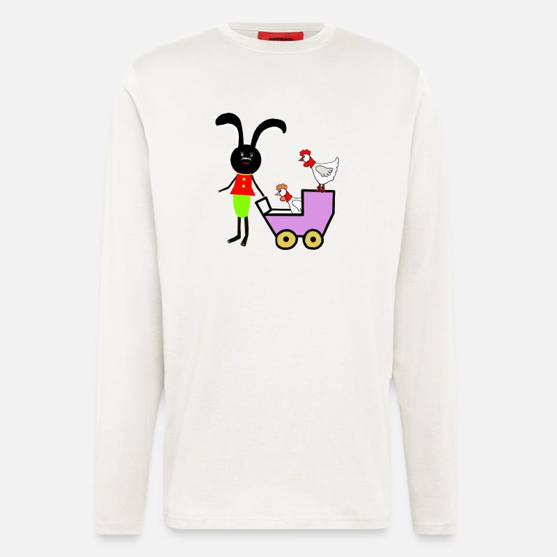 Rabbit Bunny Easter Chickens Kids - Longsleeve - made by SPREAD  - OFF WHITE