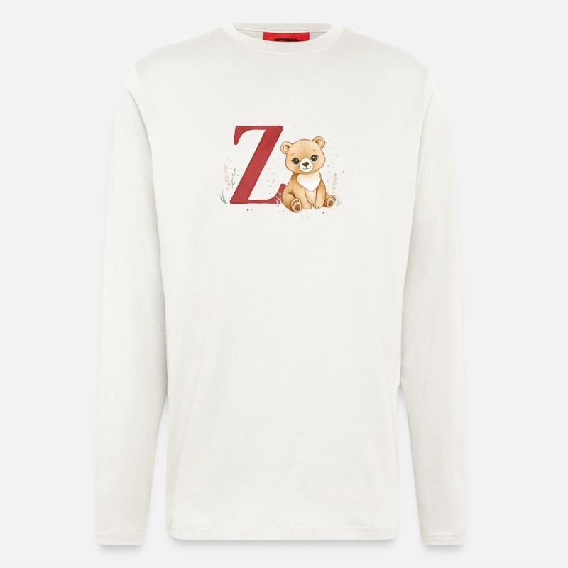 Z-Bear: Big Z with Bear - Longsleeve - made by SPREAD  - OFF WHITE