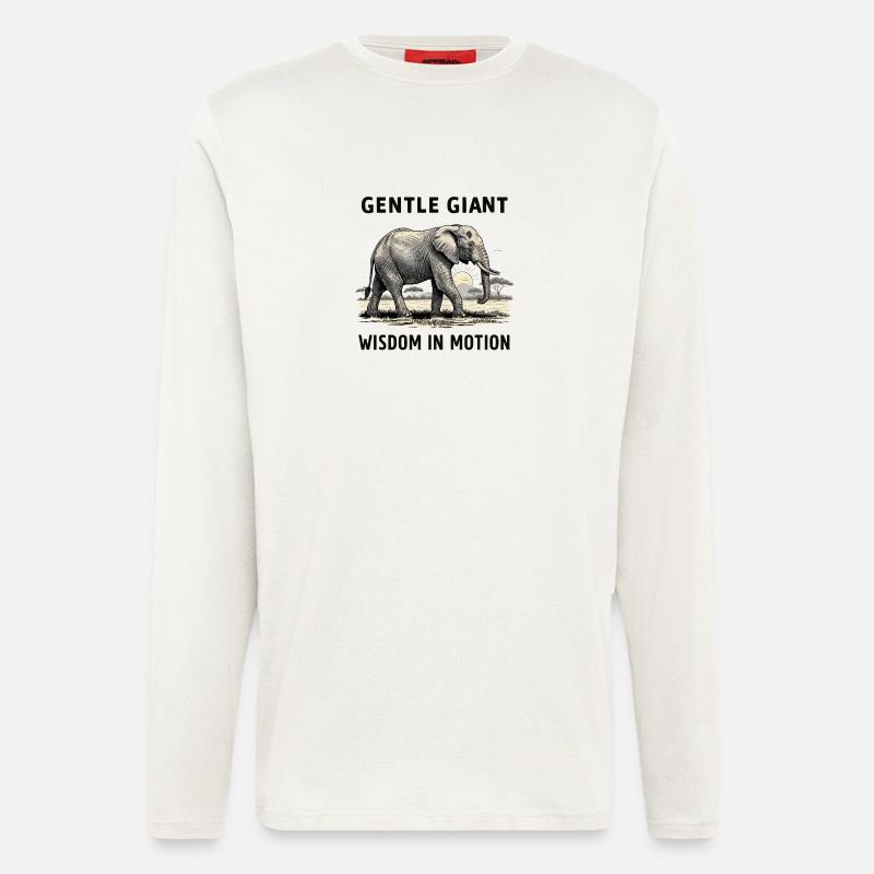 Elefant - Langarmshirt - made by SPREAD - OFF WHITE