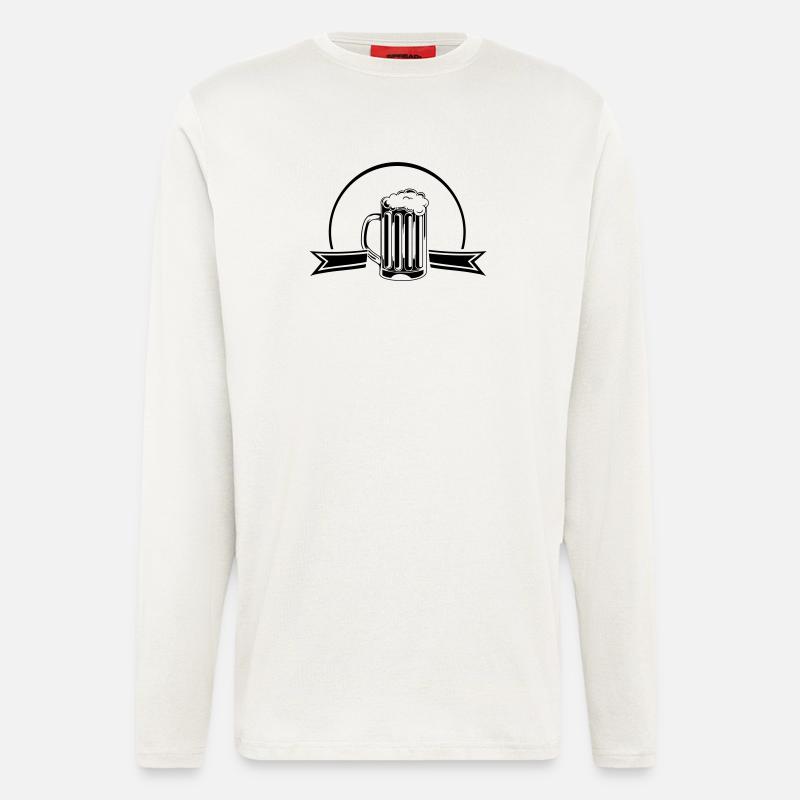 Bier - Langarmshirt - made by SPREAD  - OFF WHITE