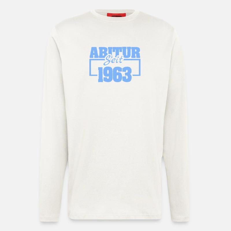Abiturient 1963 - Langarmshirt - made by SPREAD  - OFF WHITE