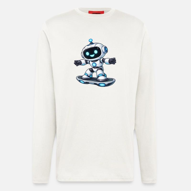 Robot Hoverboard - Longsleeve - made by SPREAD  - OFF WHITE