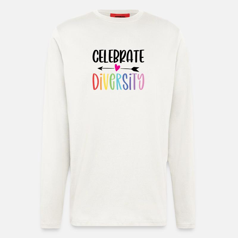 LGBT-Pride-Monat – Vielfalt feiern - Langarmshirt - made by SPREAD  - OFF WHITE