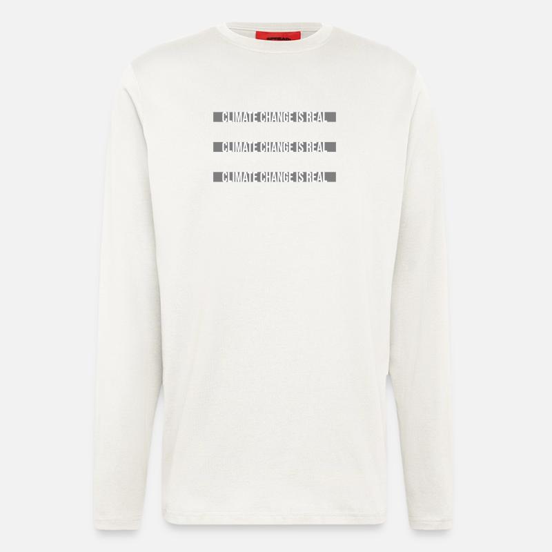 Climate Change Is Real Klimawandel Wissenschaft - Langarmshirt - made by SPREAD  - OFF WHITE
