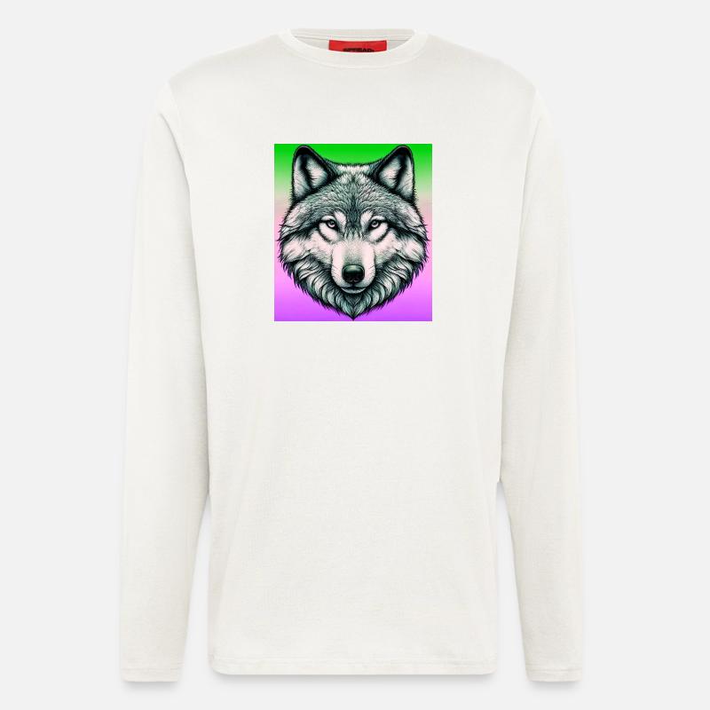 Wolf - Langarmshirt - made by SPREAD  - OFF WHITE