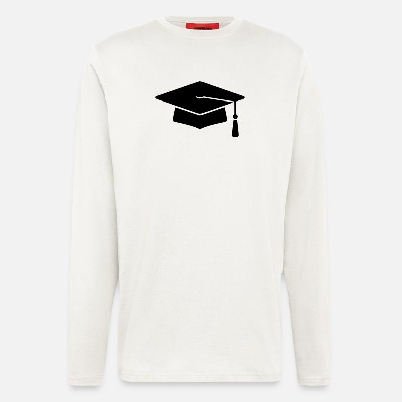 Graduation Silhouette Doctoral Hat - Longsleeve - made by SPREAD  - OFF WHITE