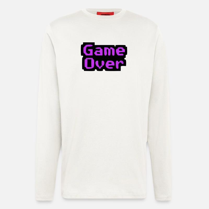  Game Over Pixel Retro - Langarmshirt - made by SPREAD  - OFF WHITE