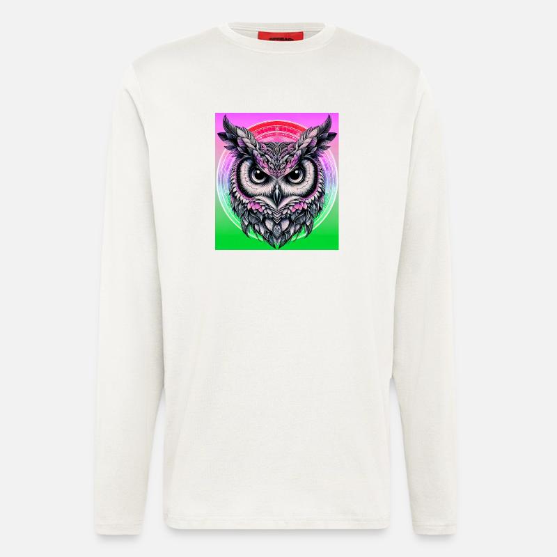 Eule - Langarmshirt - made by SPREAD  - OFF WHITE