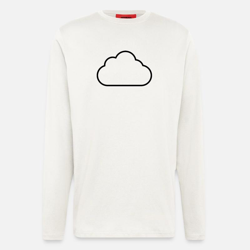Wolkenumriss - Langarmshirt - made by SPREAD  - OFF WHITE