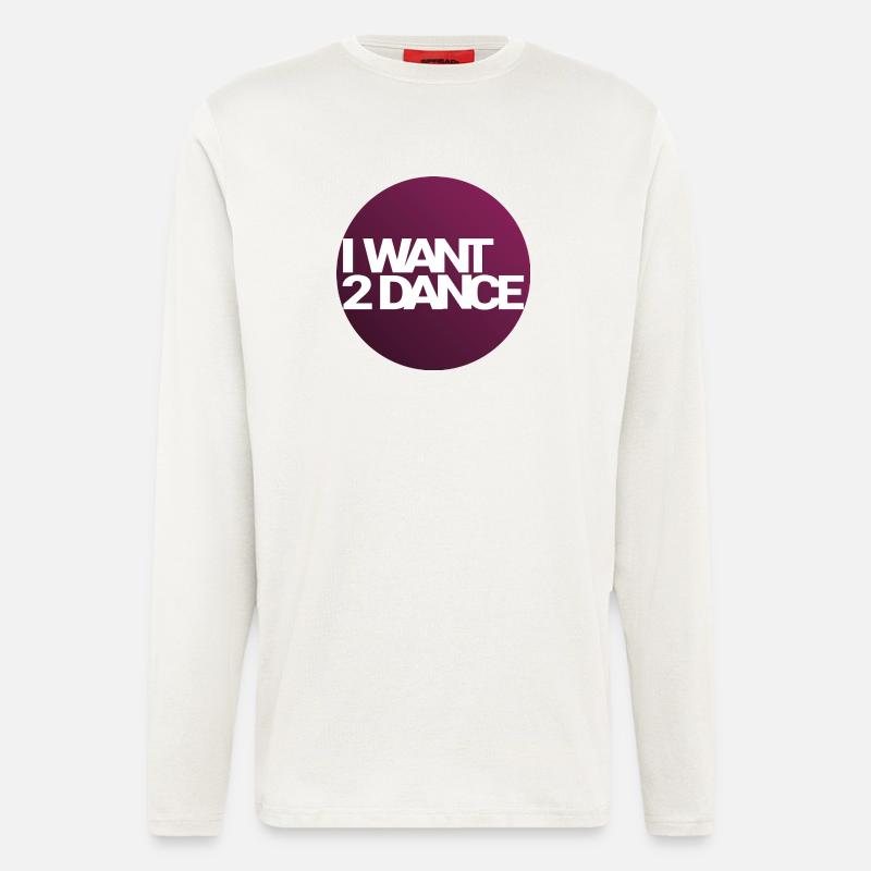 I Want 2 Dance – Circle Design - Longsleeve - made by SPREAD - OFF WHITE