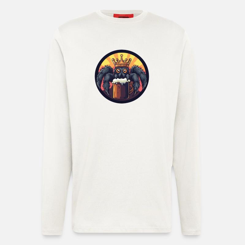 Tarantula Bier Lustig - Langarmshirt - made by SPREAD  - OFF WHITE