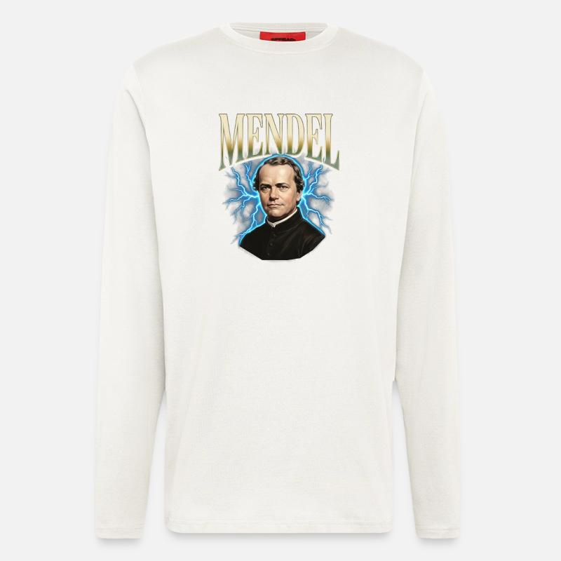 Gregor Mendel Donner - Manches longues bio décontracté fabriqué en UE - OFF WHITE
