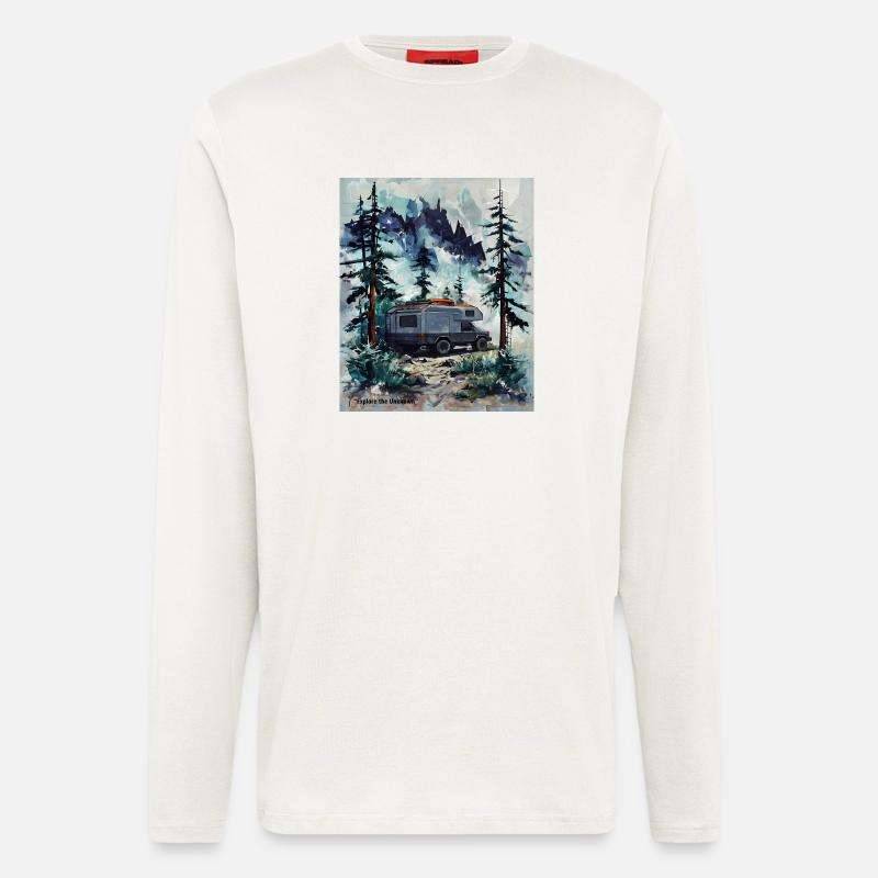Erkunde den Unknown Forest Camper - Langarmshirt - made by SPREAD  - OFF WHITE