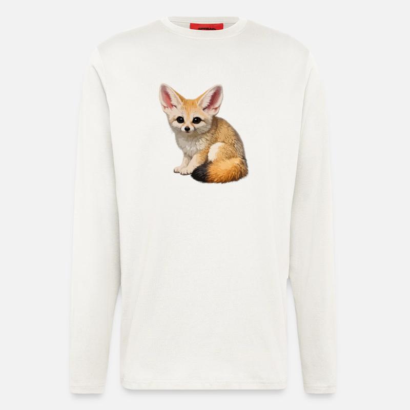 Fennec-Wüstenfuchs - Langarmshirt - made by SPREAD  - OFF WHITE