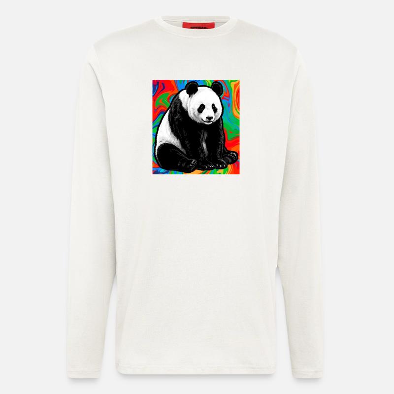 Panda - Langarmshirt - made by SPREAD  - OFF WHITE