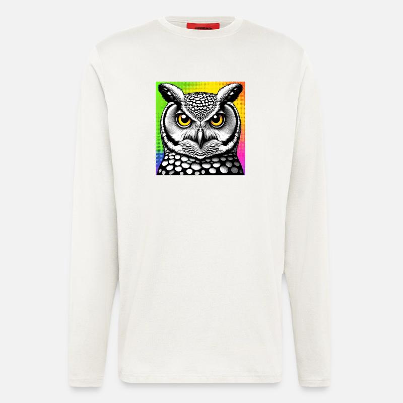 Eule - Langarmshirt - made by SPREAD  - OFF WHITE