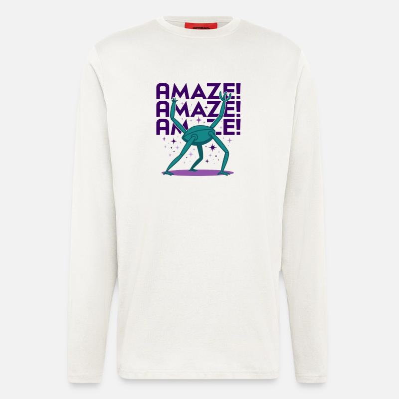 Rocky Inspired Alien Character - Longsleeve - made by SPREAD  - OFF WHITE