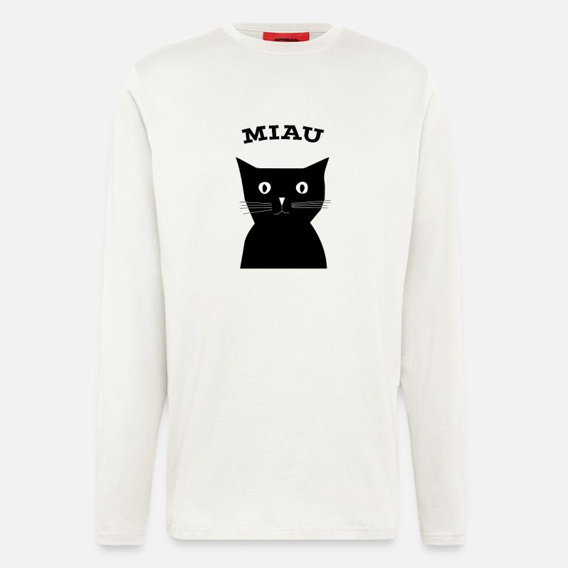 Katze - Langarmshirt - made by SPREAD  - OFF WHITE