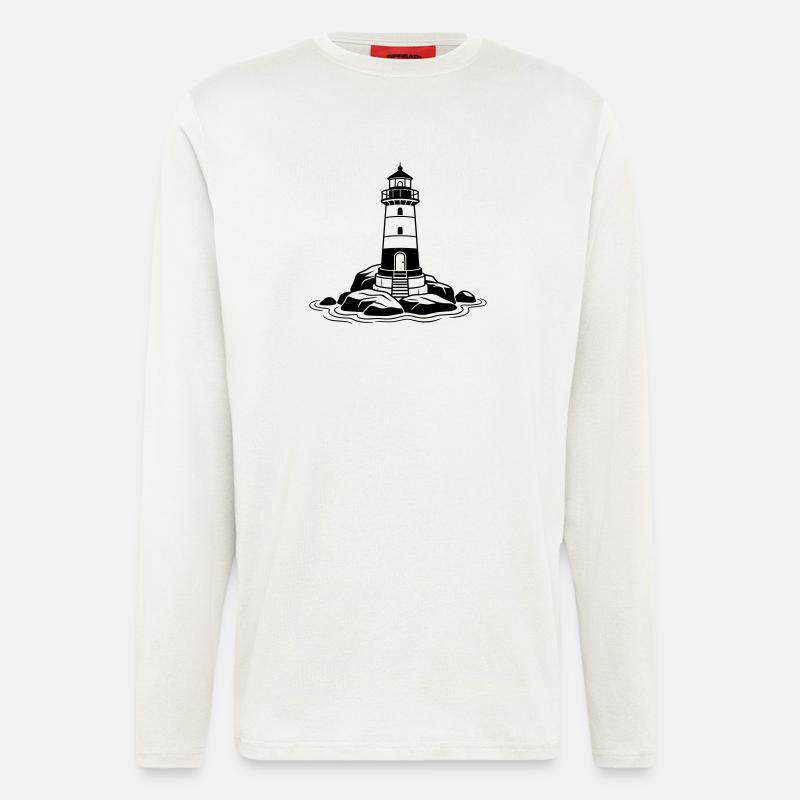 lighthouse - Longsleeve - made by SPREAD  - OFF WHITE