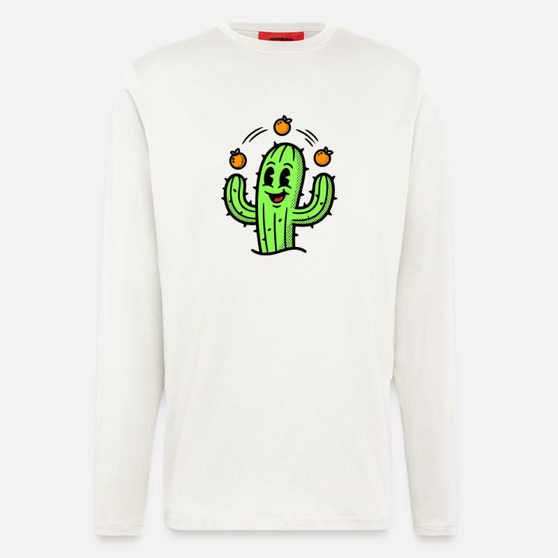 A cactus with real talent - Longsleeve - made by SPREAD  - OFF WHITE